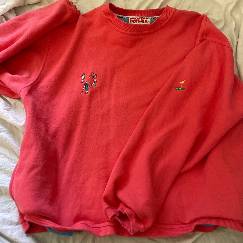 Large Pivot Rules Embroidered CrewNeck